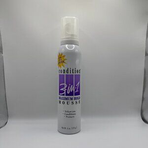 Condition 3-in-1 Maximum Hold Mousse With Sunscreen 6 oz
